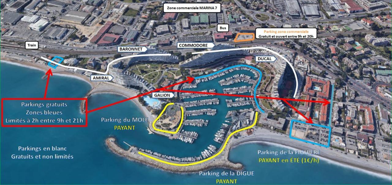 شقة Dream French Riviera - Fame Marina Baie Des Anges فينوف لوبيه المظهر الخارجي الصورة